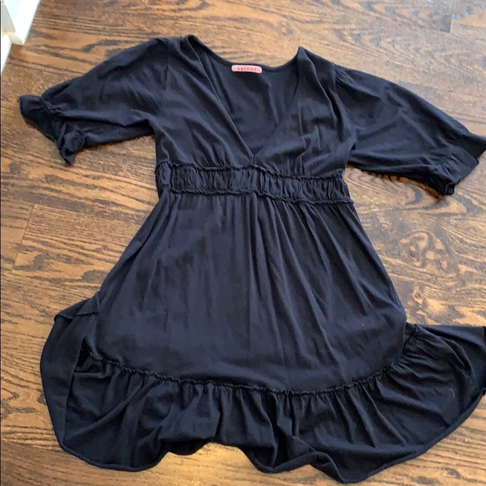 Velvet shirt half sleeve